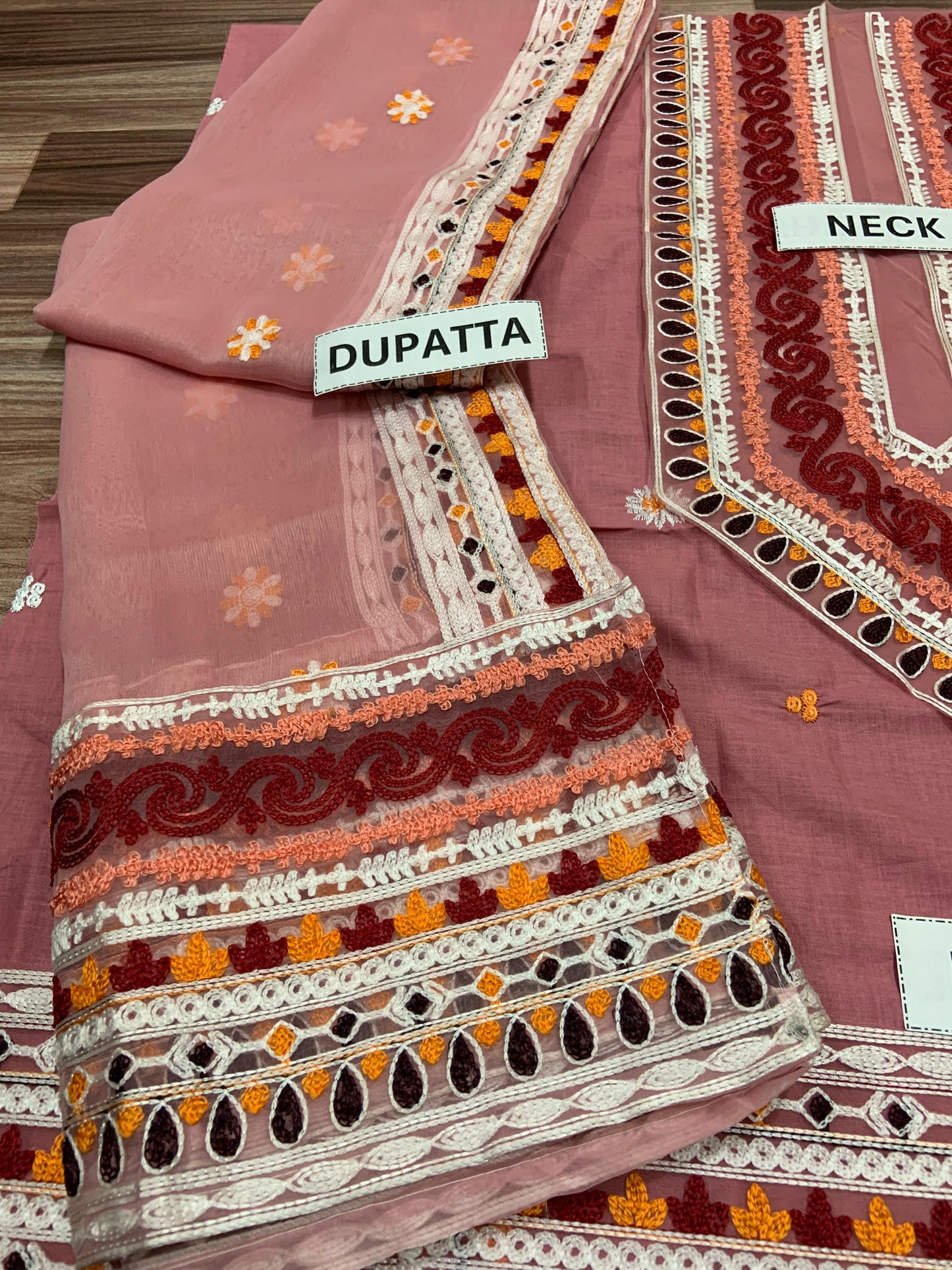 HAZEL Eid Collection – 3 Piece Embroidered Cotton Lawn Suit with Chiffon Dupatta | Sale