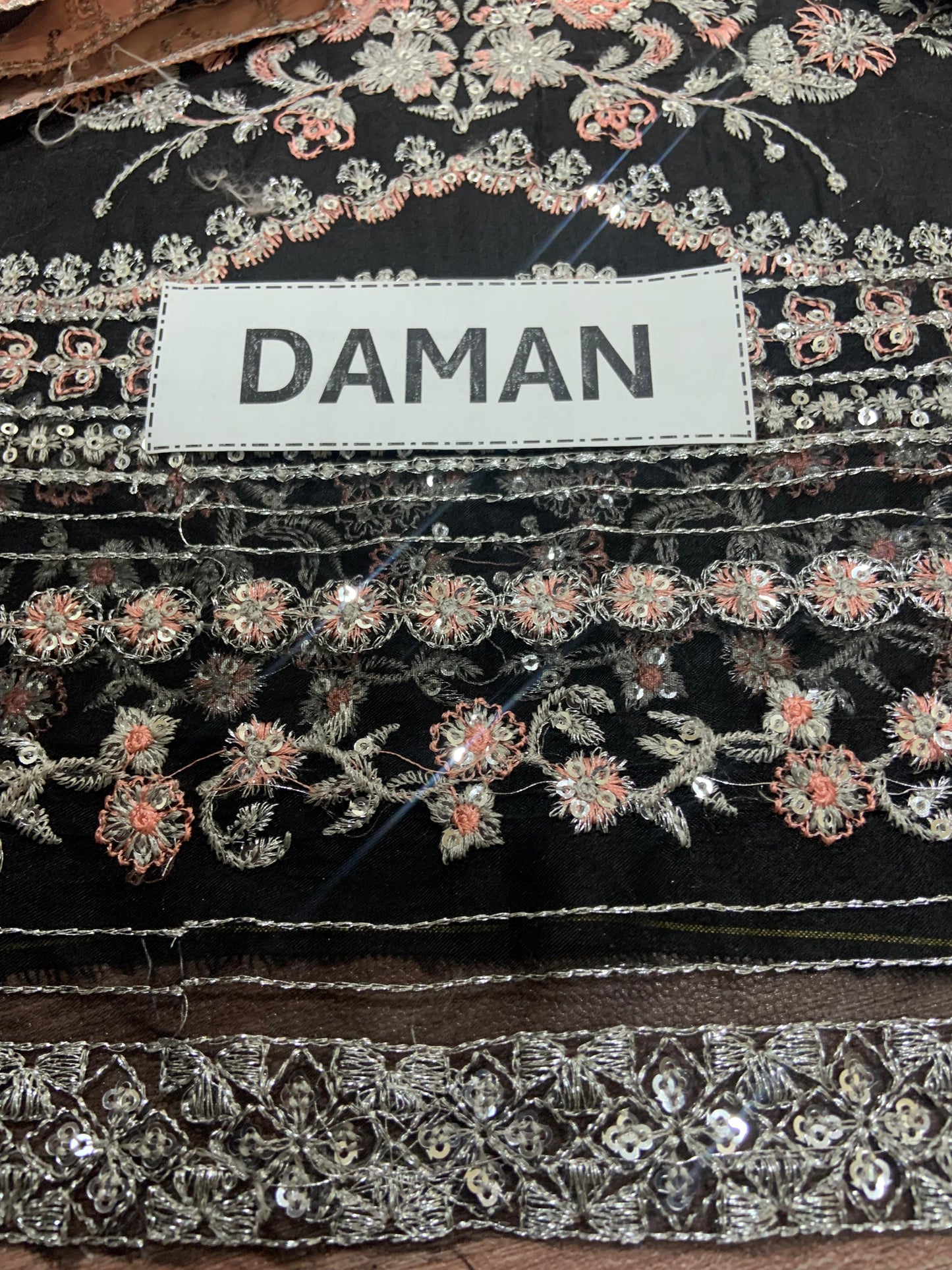 Luxury Cotton 3-Piece Suit – Heavy Sequin Embroidery with Chiffon Dupatta