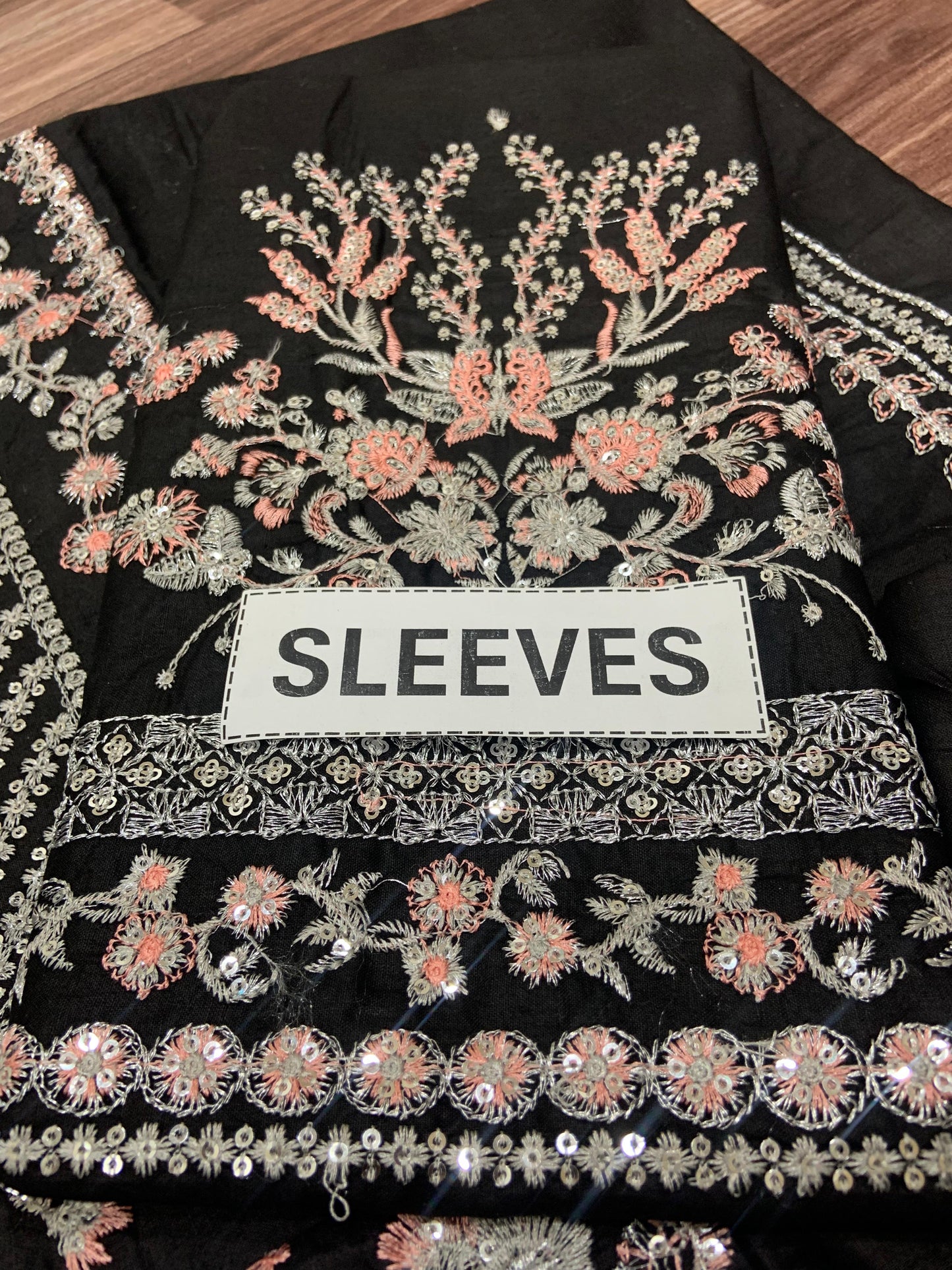 Luxury Cotton 3-Piece Suit – Heavy Sequin Embroidery with Chiffon Dupatta