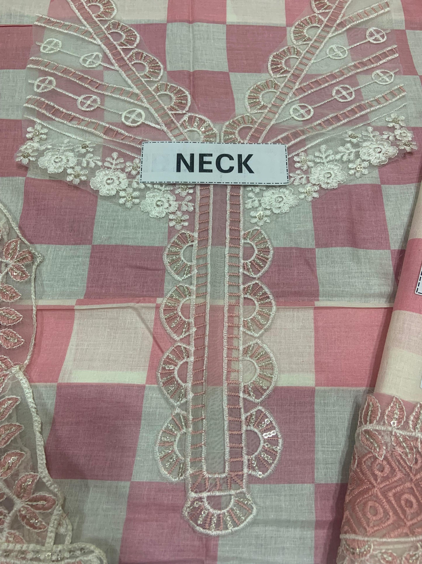 Printed Lawn 3-Piece Suit with Embroidered Cutwork Chiffon Dupatta